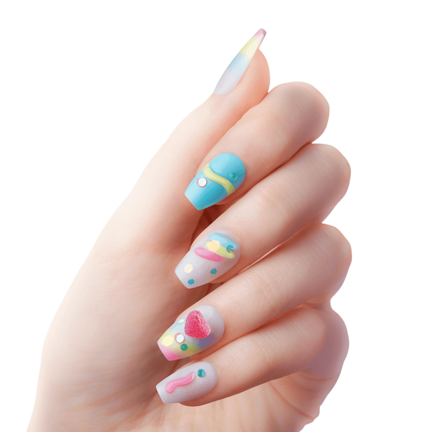 KISS Nail Drip Sweet Shop Press On Glue Nails - Drip Today