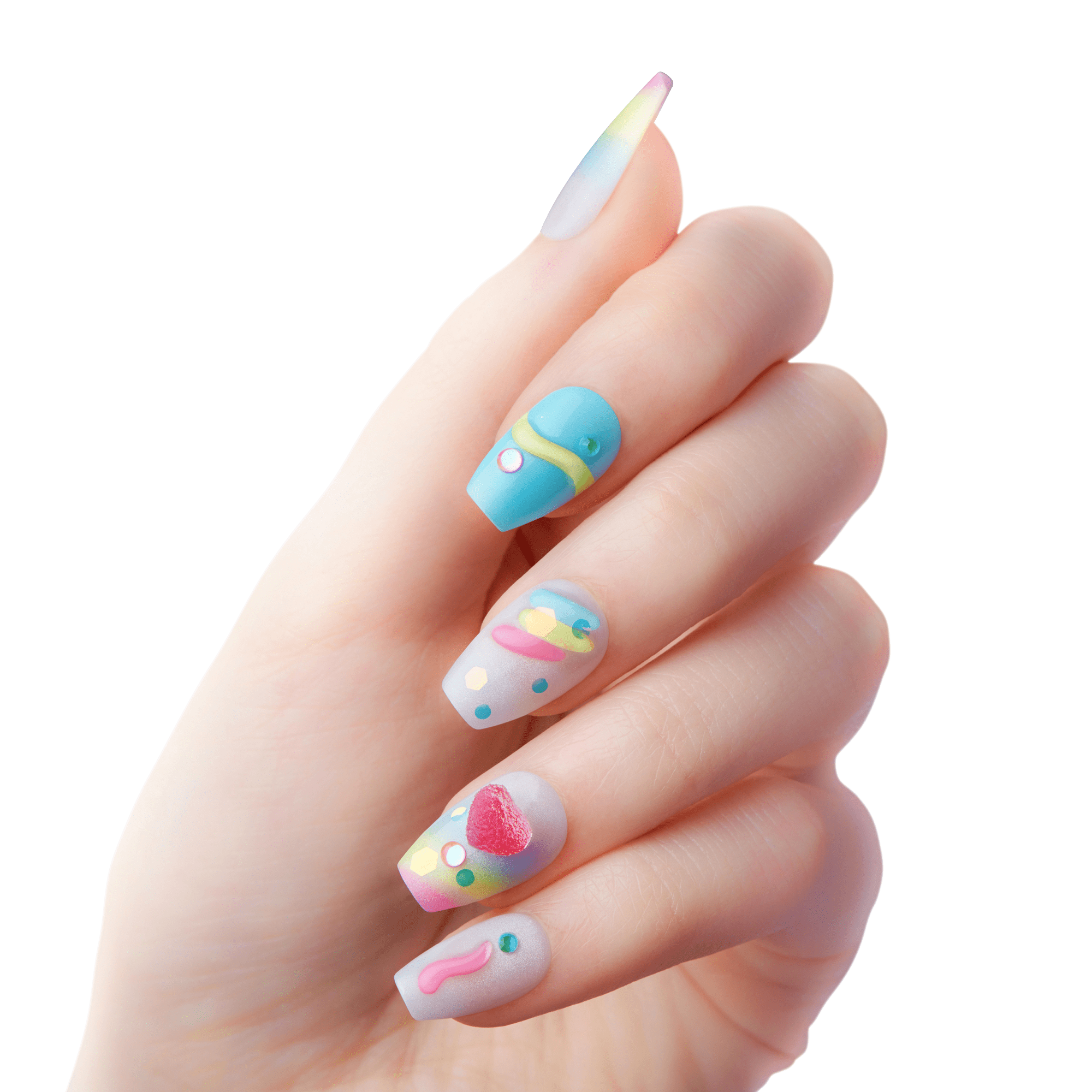 KISS Nail Drip Sweet Shop Press On Glue Nails - Drip Today