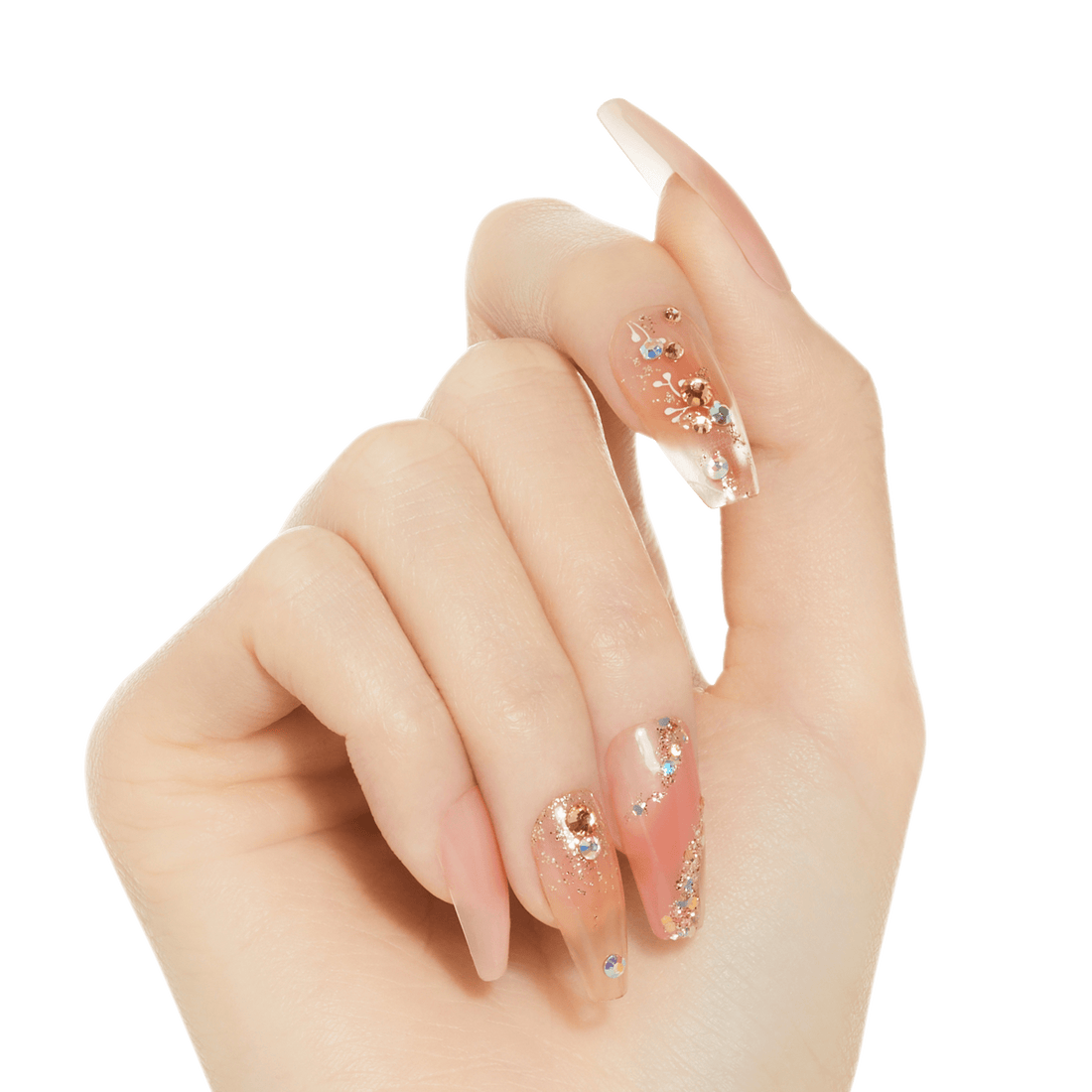 KISS Gel Fantasy Jelly Press On Glue Nails - Jelly Cat