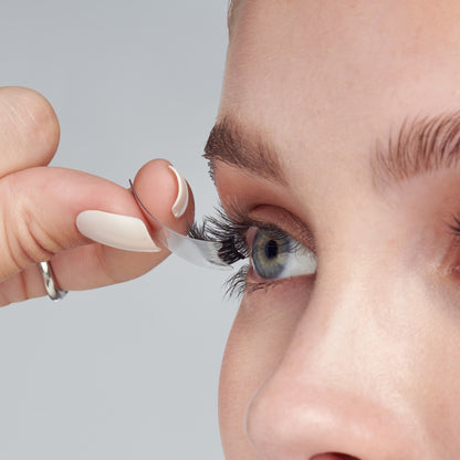 Authentic Natural | 1 Pair of Half Lash & 2 Clusters imPRESS Falsies easy tab 5mm-9mm No Glue Needed - Image 3