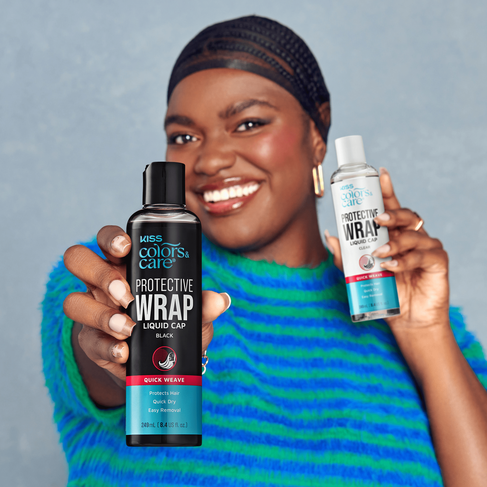 KISS Colors &amp; Care Protective Wrap Liquid Cap - Black