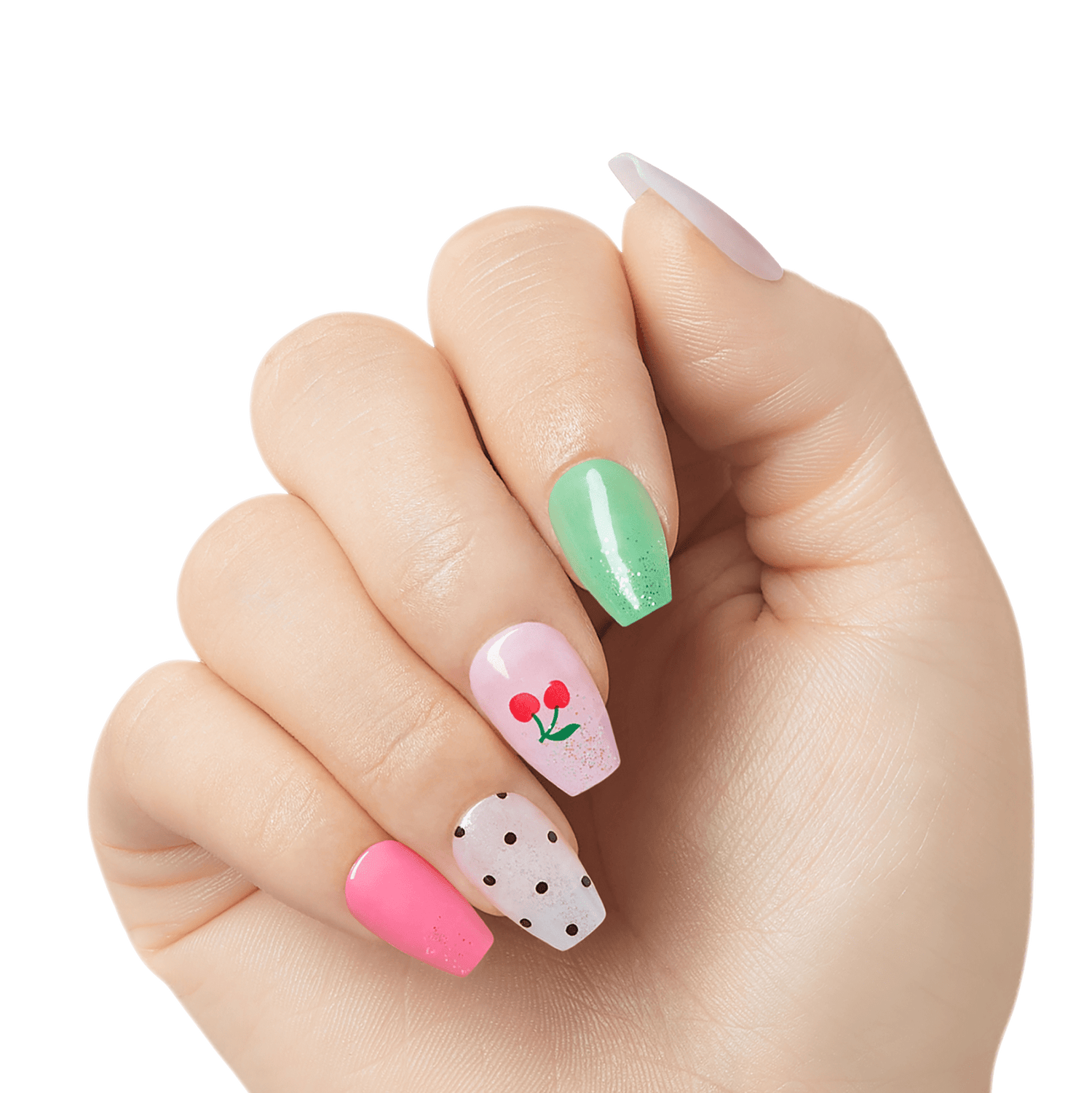 KISS Gel Fantasy Jelly Press On Glue Nails - Jelly Baby