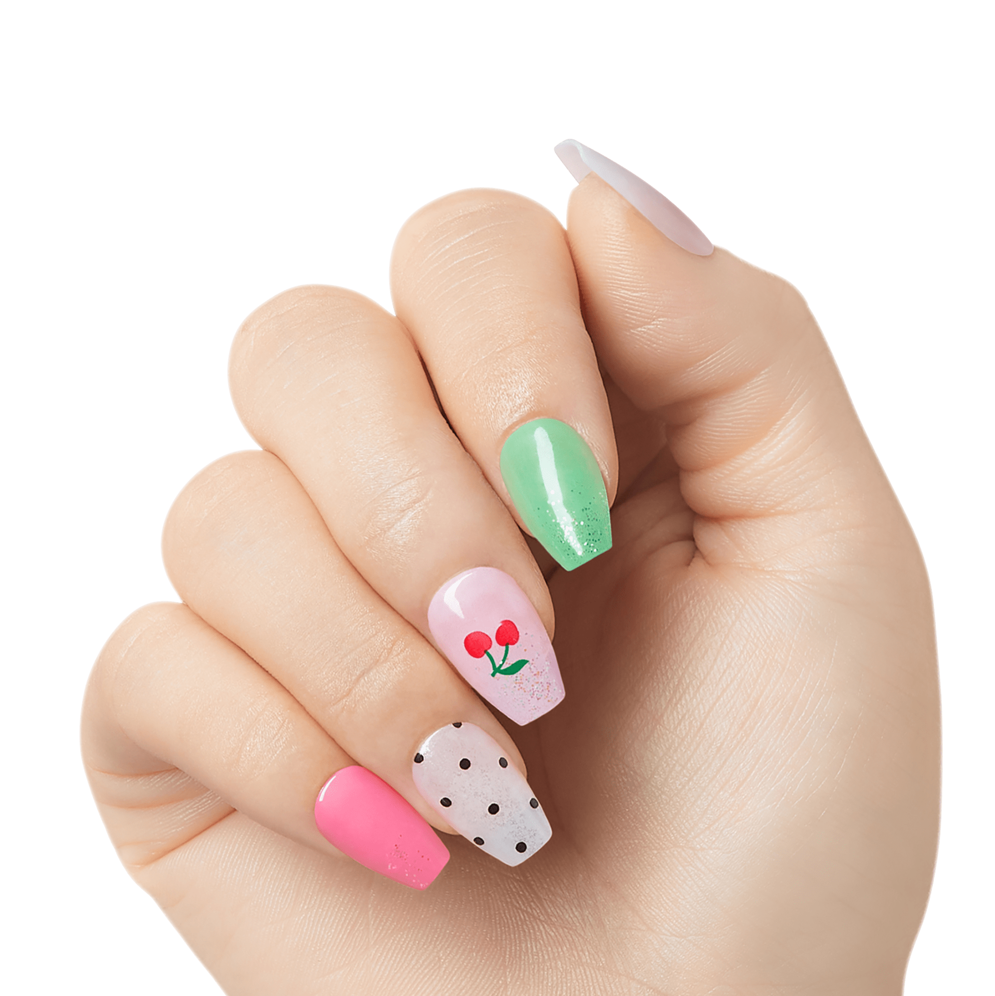 KISS Gel Fantasy Jelly Press On Glue Nails - Jelly Baby