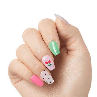 KISS Gel Fantasy Jelly Press On Glue Nails - Jelly Baby