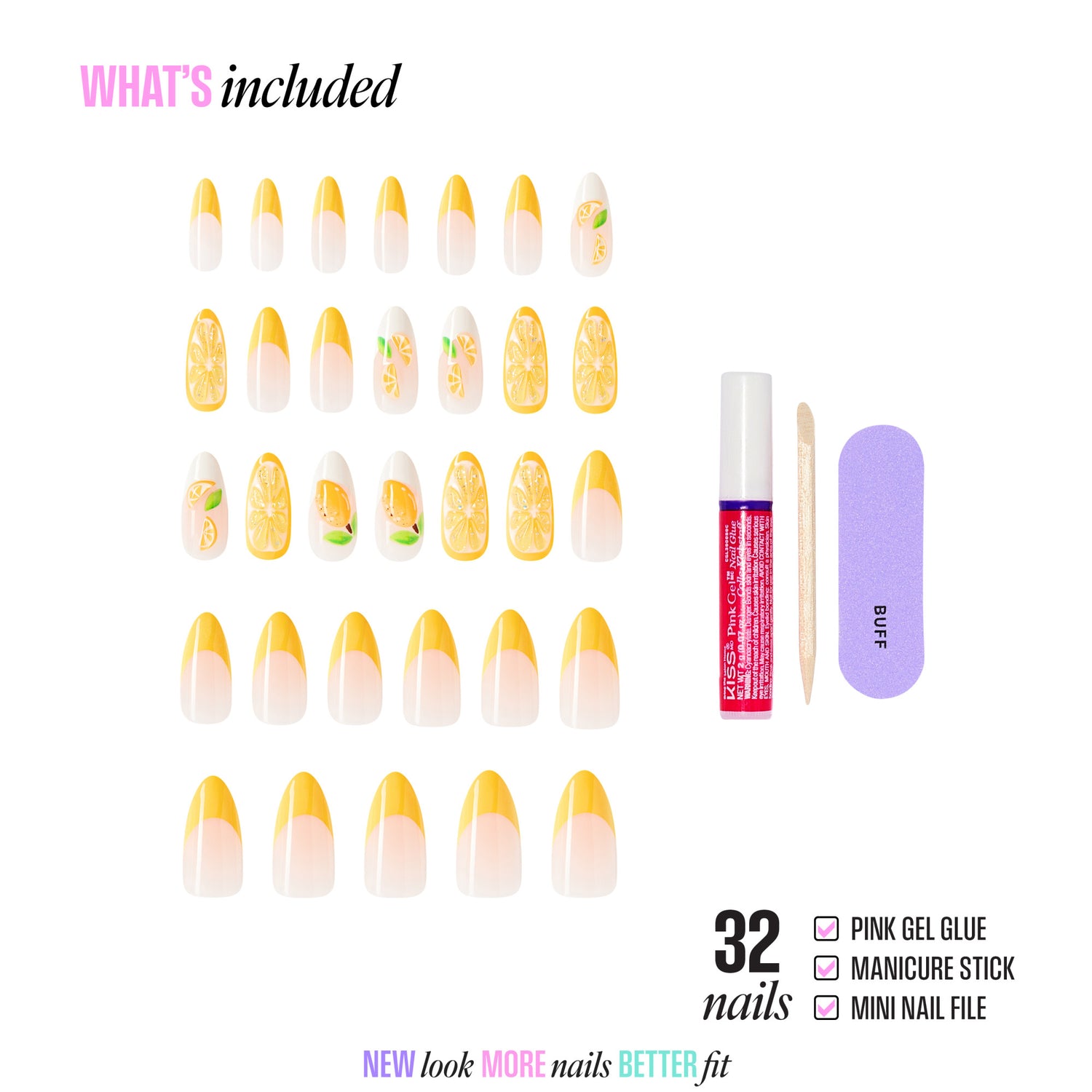 KISS GLAM 3D &amp; Jewel Press On Glue Nails  - Cherish the Moment