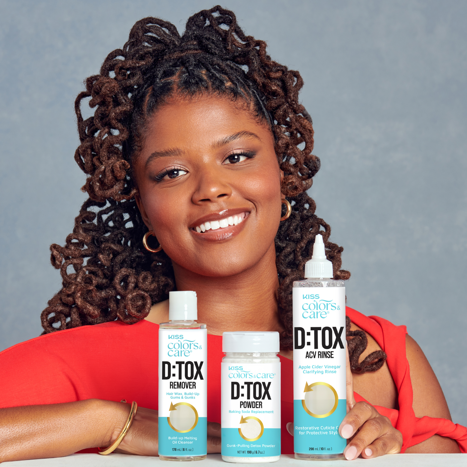 Kiss Colors & Care D:TOX Hair Detox Remover, Build-Up Melting Oil