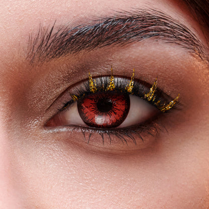 KISS Halloween Decorated Lashes &amp; Gem Sticker - Golden Myth