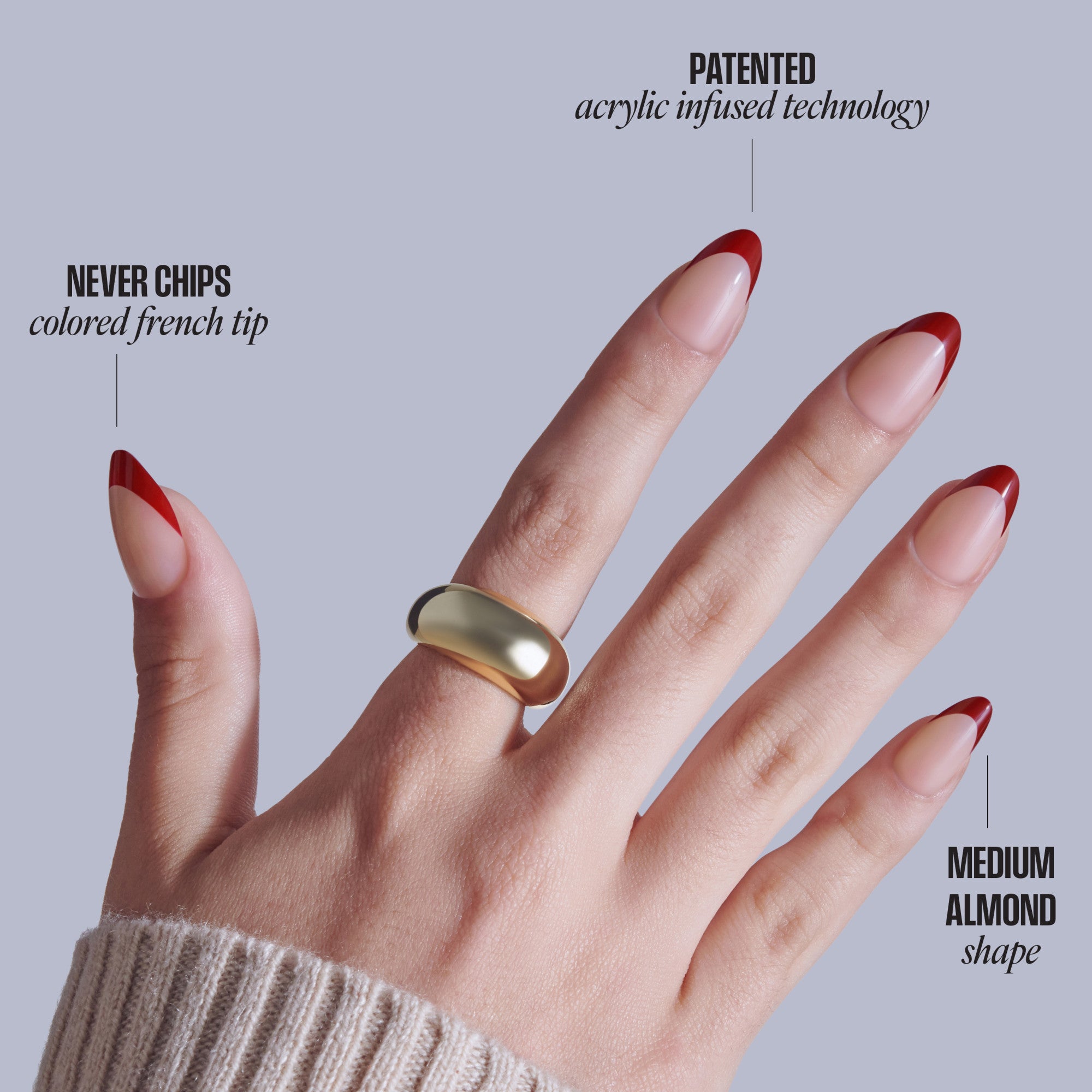 KISS CORE French Press On Glue Nails – Cheerful