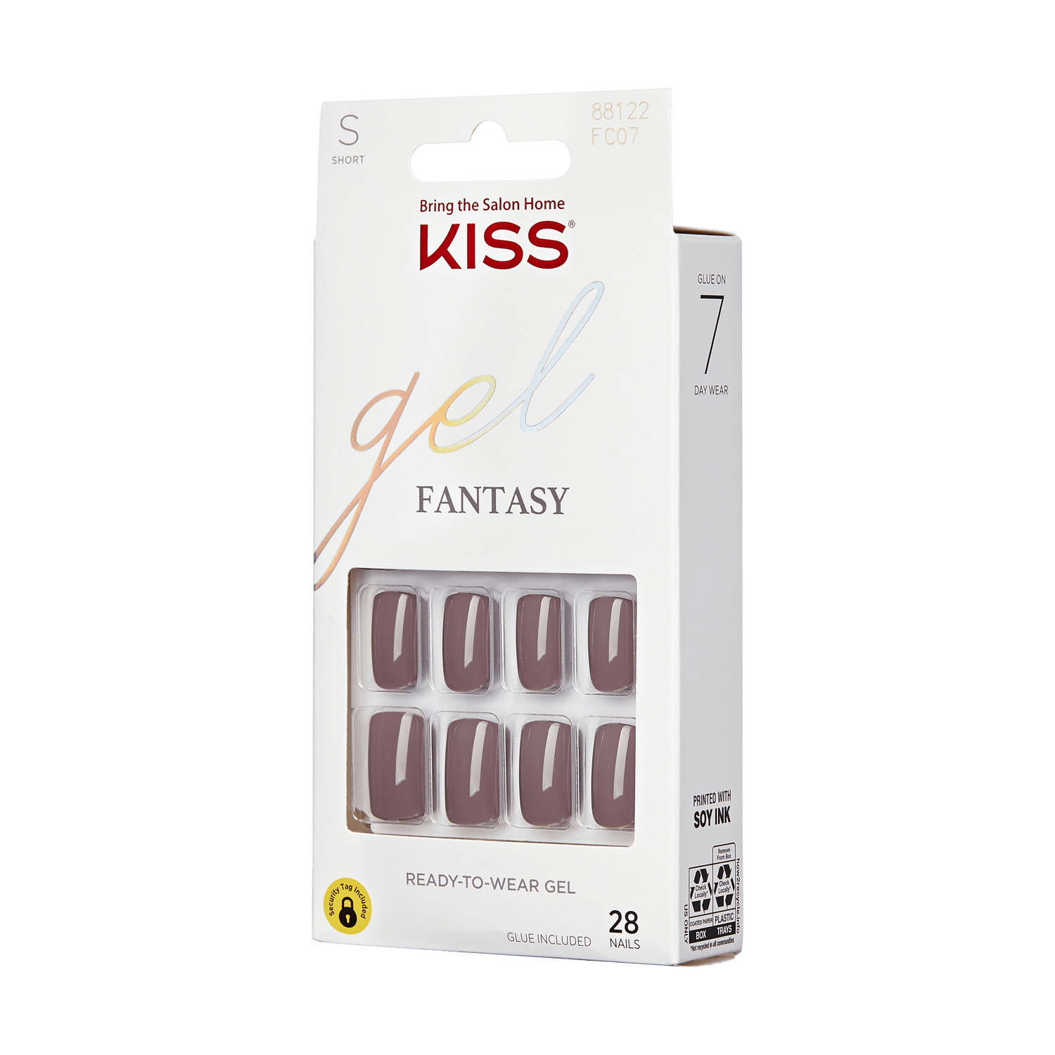 KISS Gel Fantasy Color Press On Glue Nails - Temporary Feels