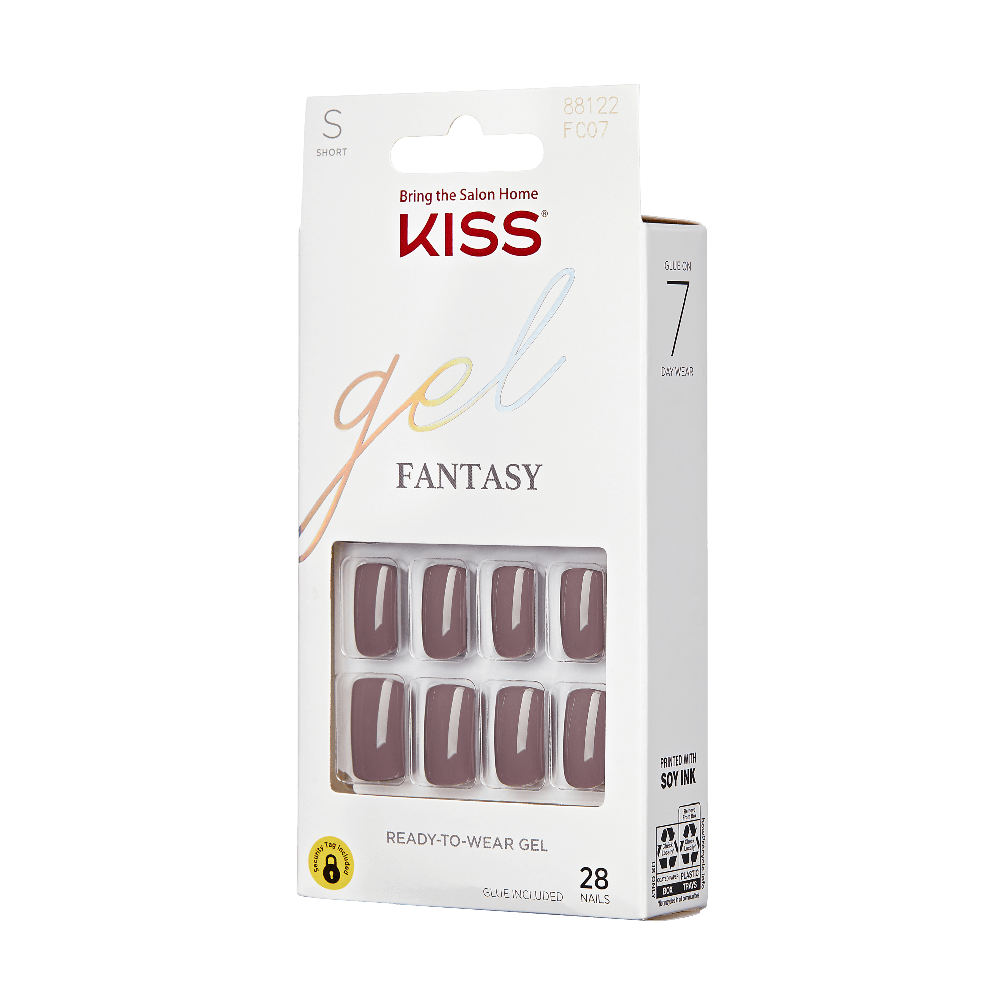KISS Gel Fantasy Color Press On Glue Nails - Temporary Feels