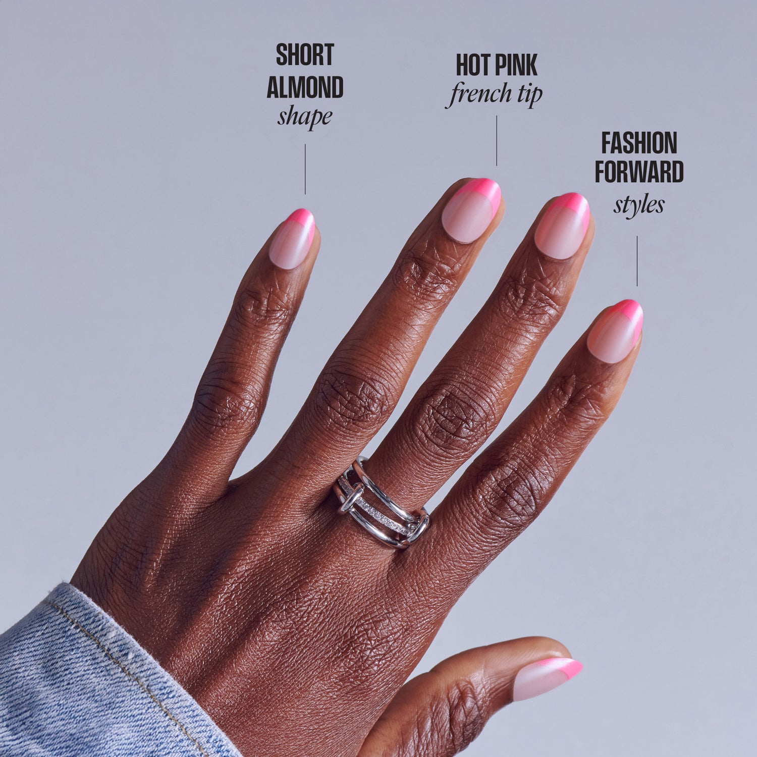 KISS CORE Design Press On Glue Nails - Shining Bright