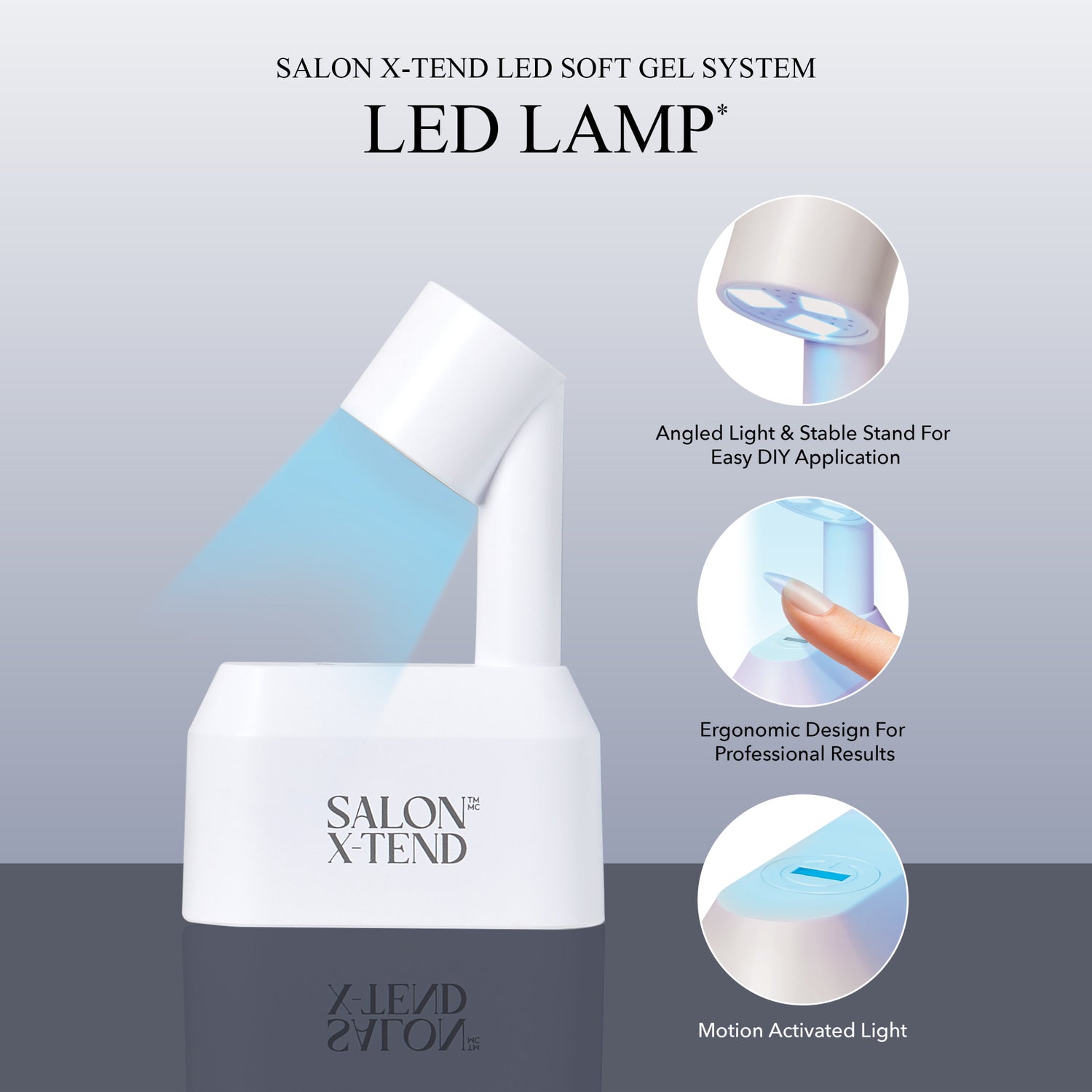 KISS Salon X-tend LED Soft Gel Starter Kit System - Clear