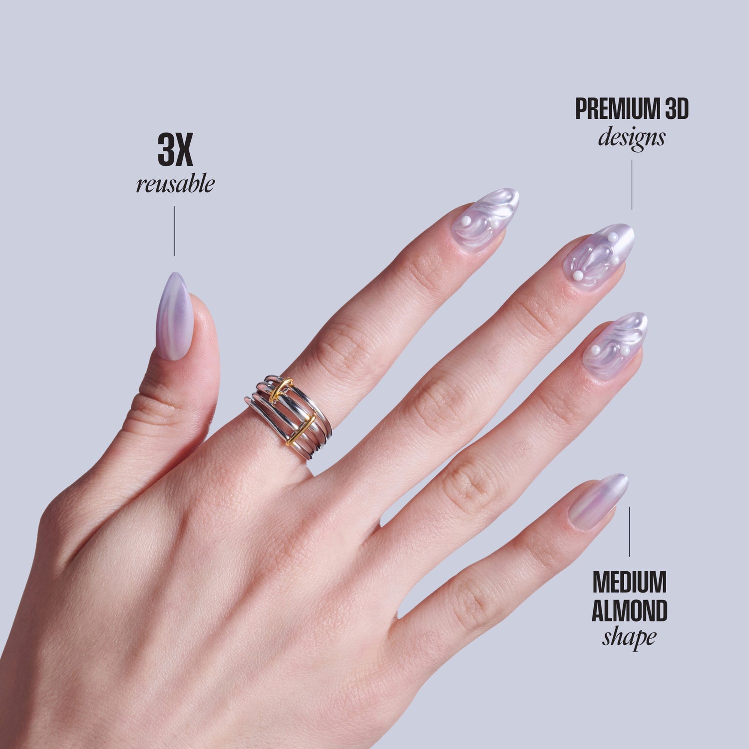 KISS ICON Press On Glue Nails - Remarkable