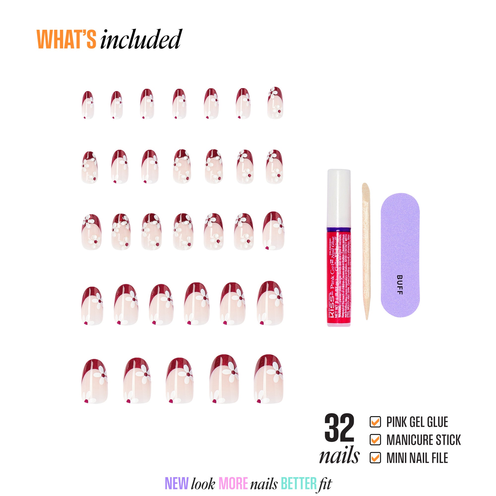 KISS NAIL DRIP Press On Glue Nails - Like-Minded