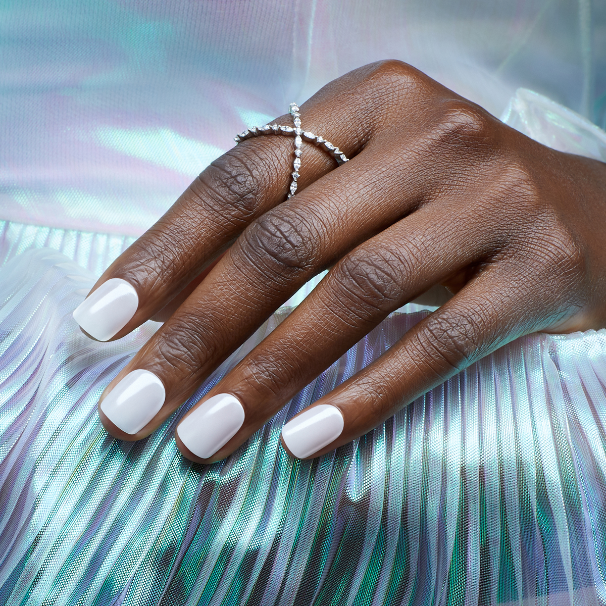 colorFX by Impress No Glue Fake Press On Nails - Universal | Solid, Wh ...