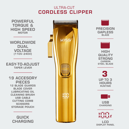KISS Ultra-Cut Cordless Hair Clipper