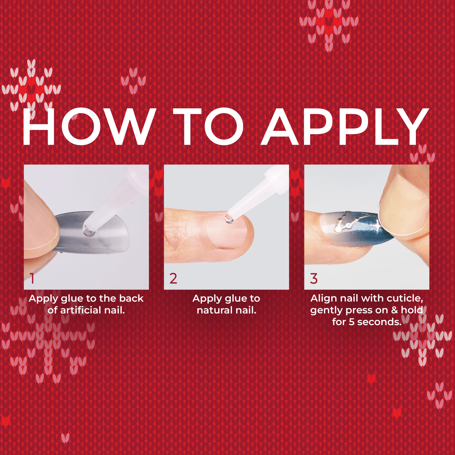 KISS Voguish Fantasy Holiday Press On Glue Nails - Ho Ho Holiday