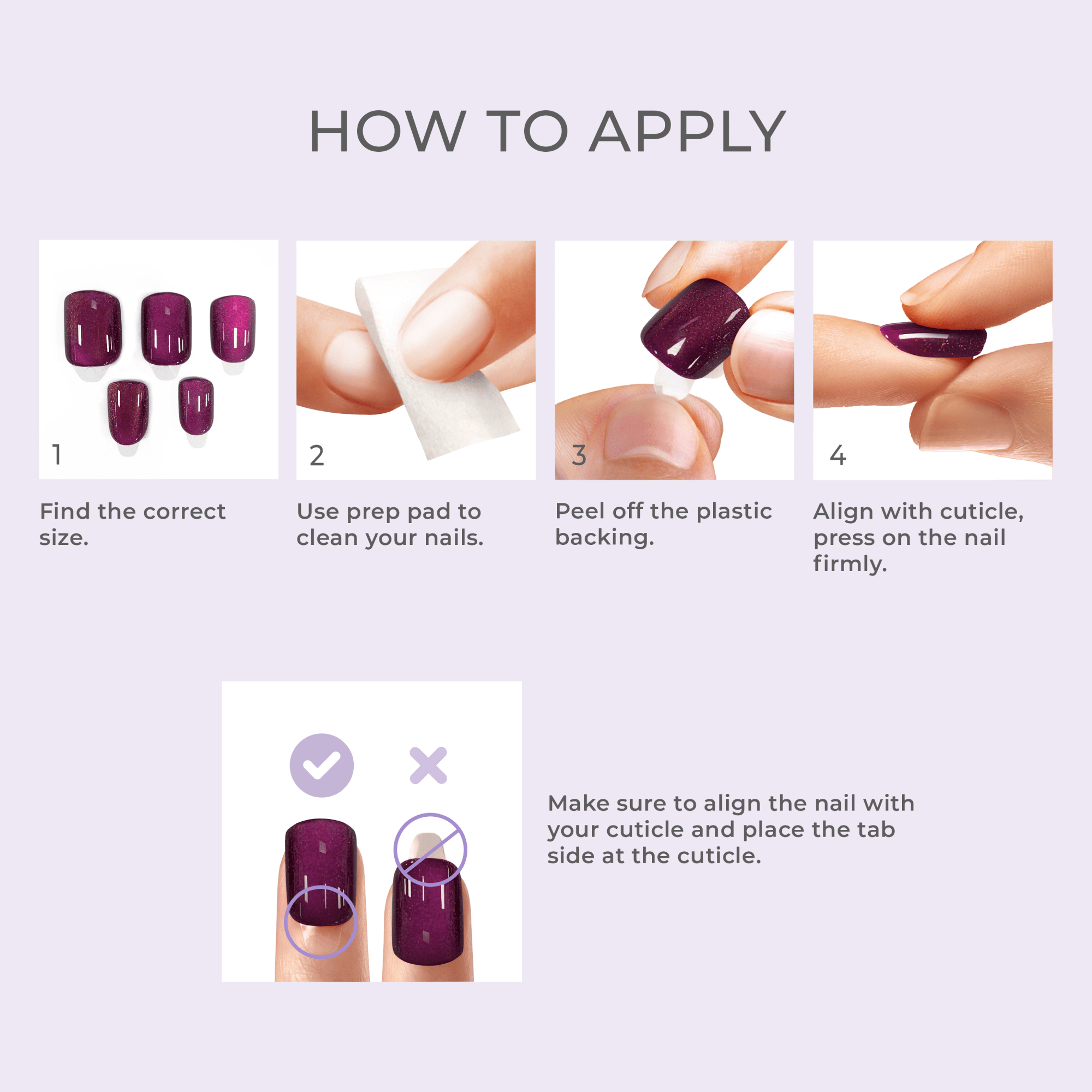 colorFX by Impress No Glue Fake Press On Nails - Starry | Solid, Pink, Short, Oval, Manicure