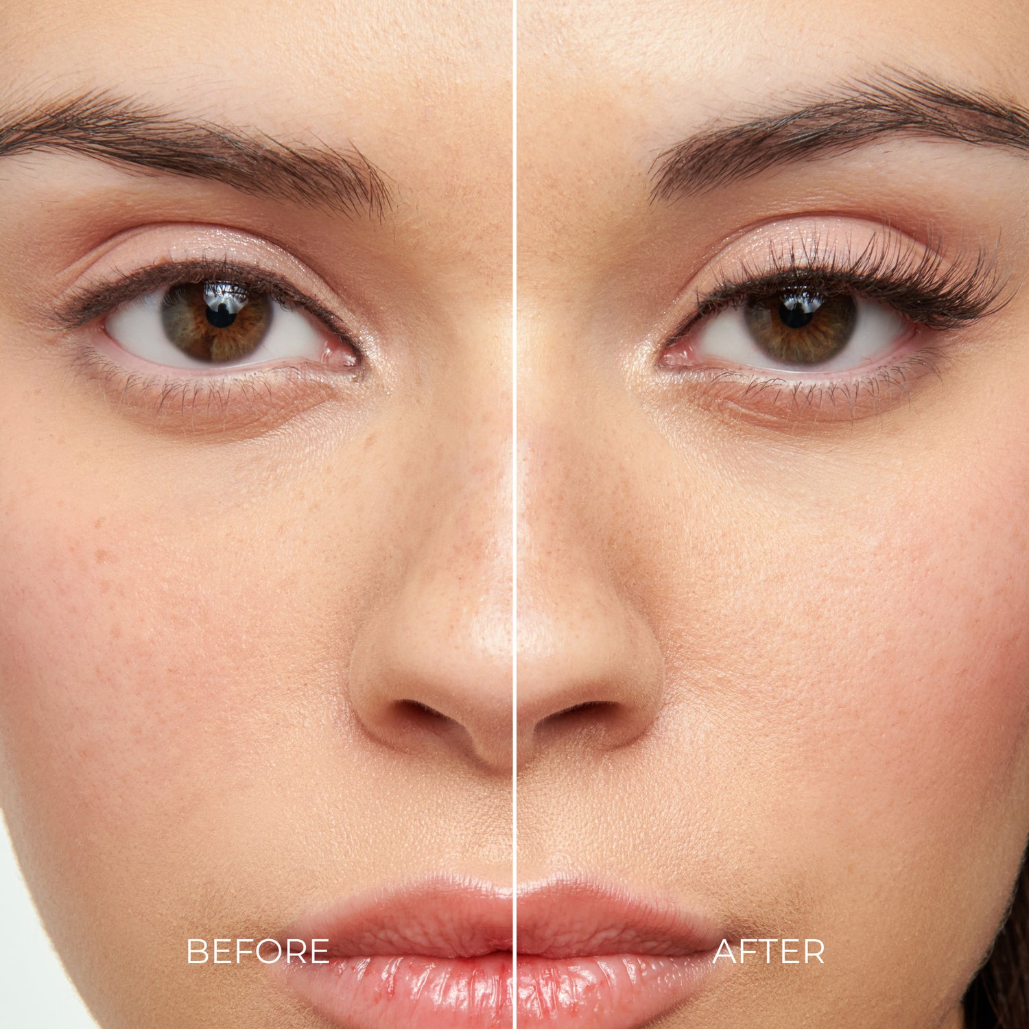 Before and after comparison of a woman&