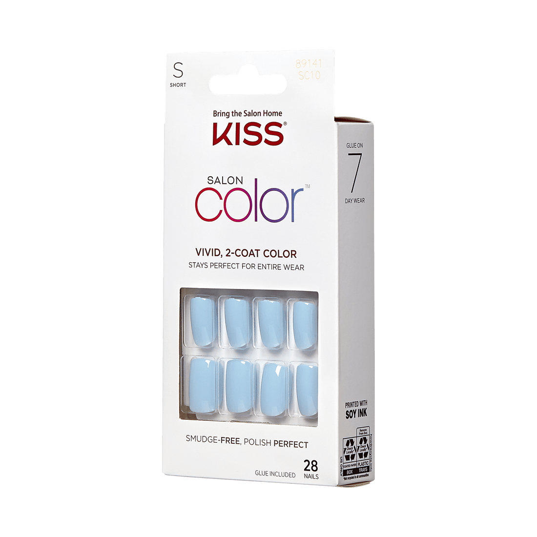 KISS Salon Color Press On Glue Nails - Love Again