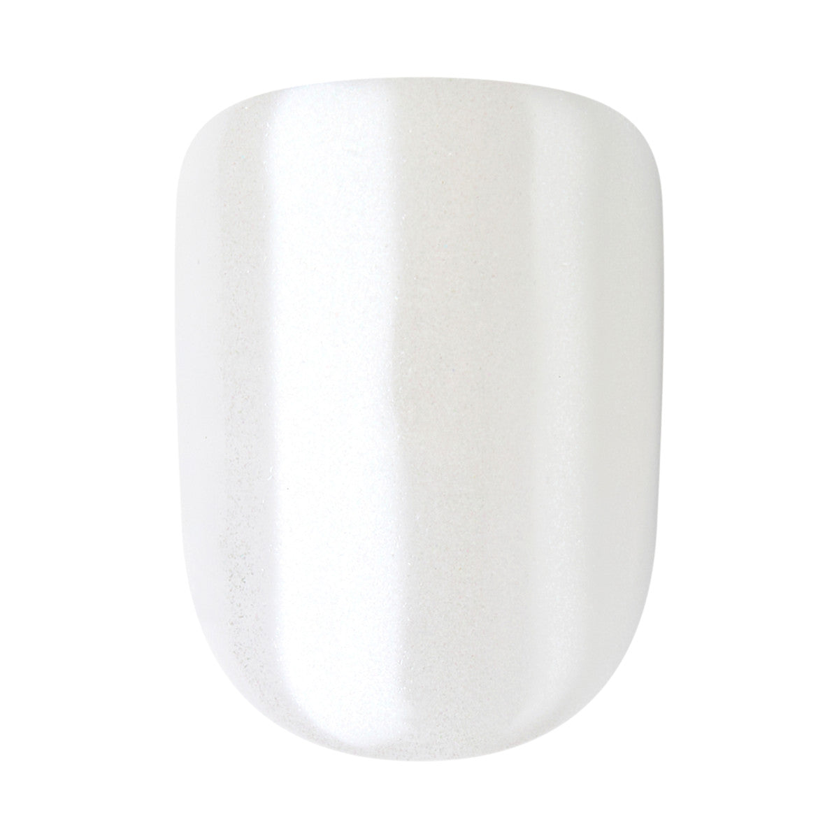 KISS imPRESS No Glue Mani Press On Nails, Color FX, Universal, White, Short Squoval, 30ct