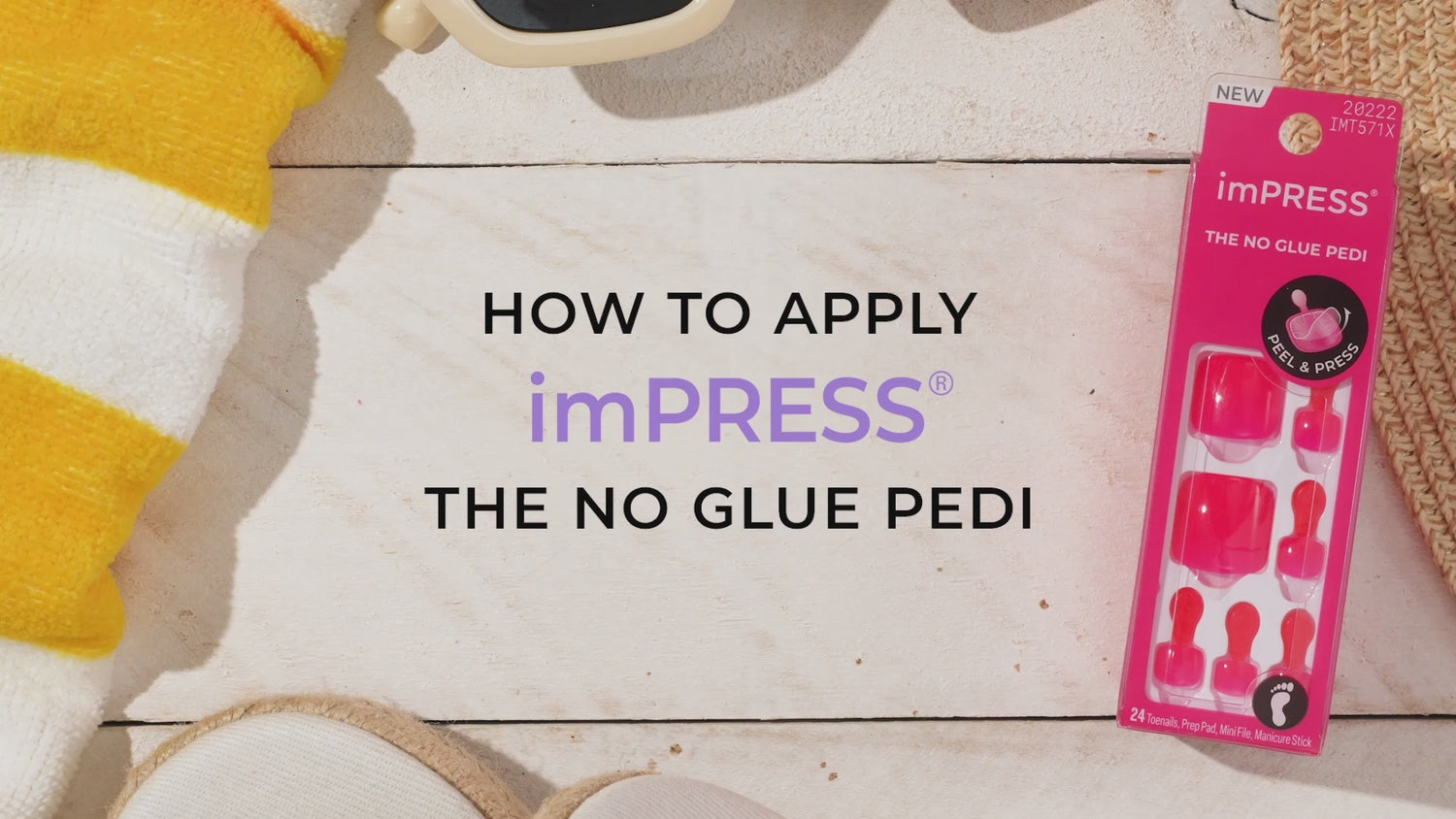 Impress Design Press On Pedicure - Sweet Life