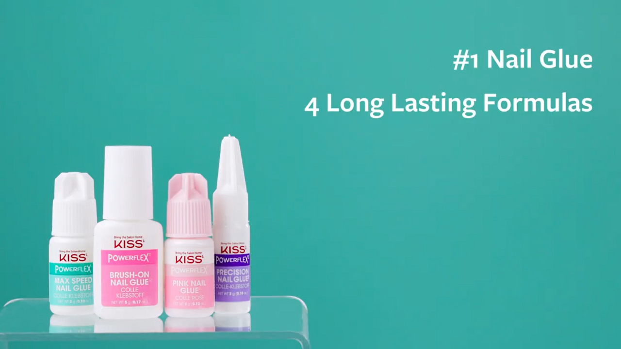 KISS PowerFlex Brush-On Nail Glue 3-Pack