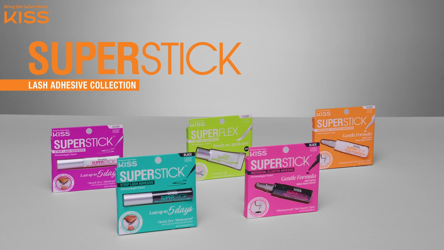 Kiss SuperStick Lash Cluster Adhesive - Black  3- Pack