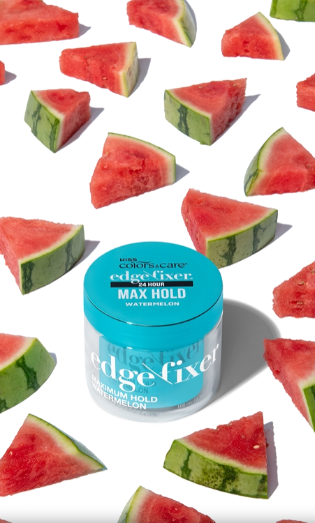 Kiss Colors & Care Edge Fixer Gel - Watermelon | Edge Control, Baby Ha ...