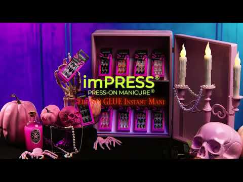 imPRESS MINI Halloween Press-On Manicure for Kids - Superstition