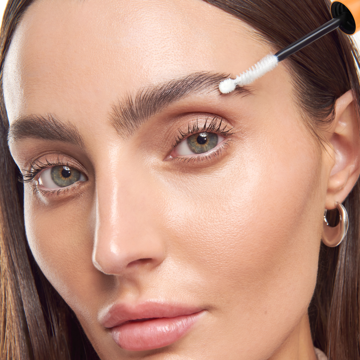 Kiss Brow Hydration Serum | Ball-Tip Eyebrow Brush Applicator