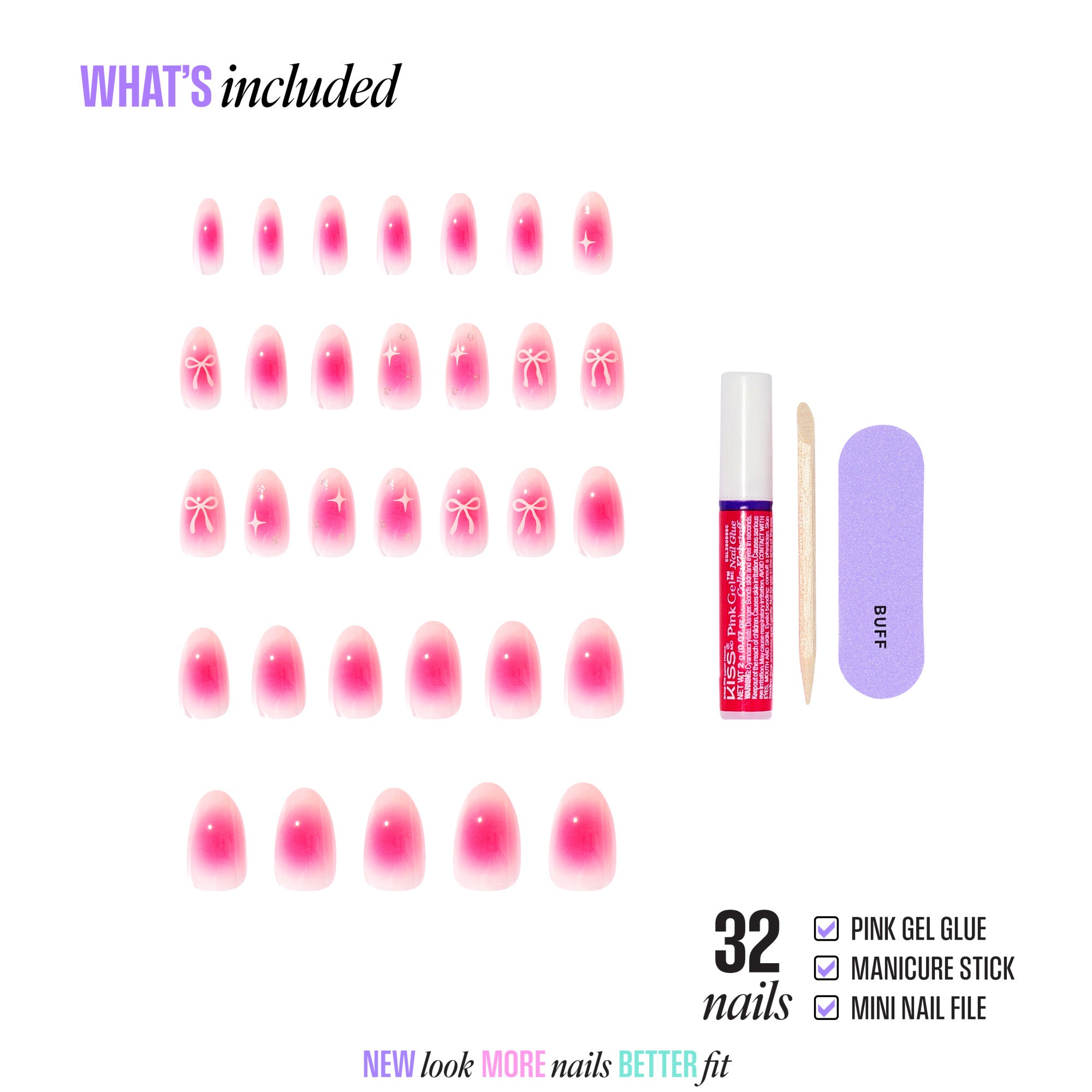 KISS CORE Design Press On Glue Nails - My Time