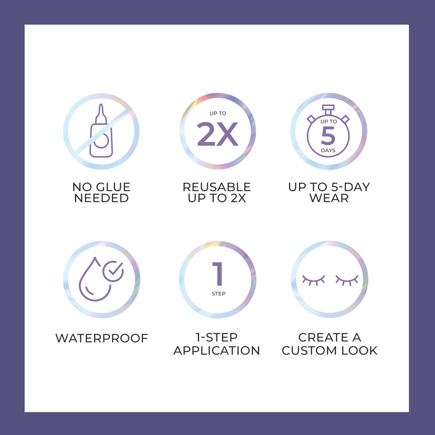 imPRESS Falsies Long Lasting Pre-Glued Lash Clusters Kit - Demi Bold