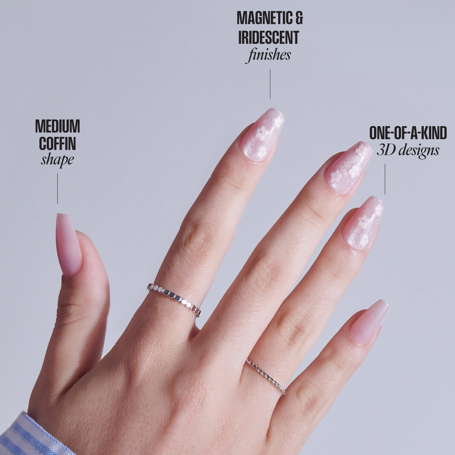 KISS NAIL DRIP Press On Glue Nails - Harmonious