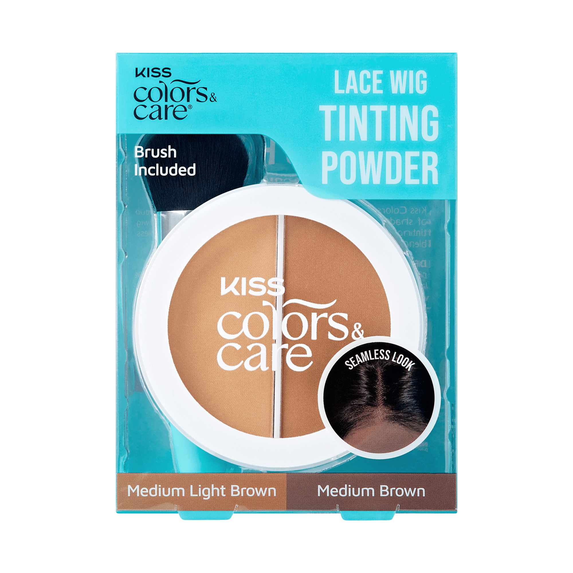 Kiss Colors &amp; Care Lace Wig Tinting Powder, 0.28 oz – Light Duo