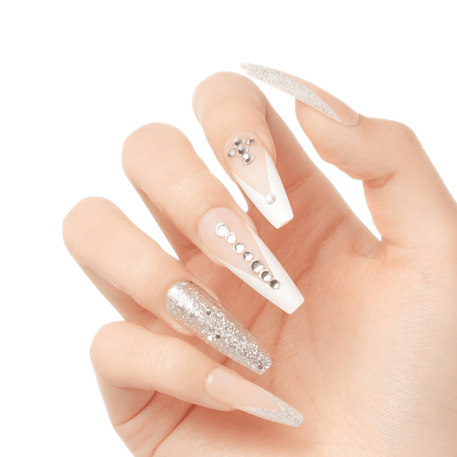 KISS Classy Premium Press On Glue Nails - Sophisticated