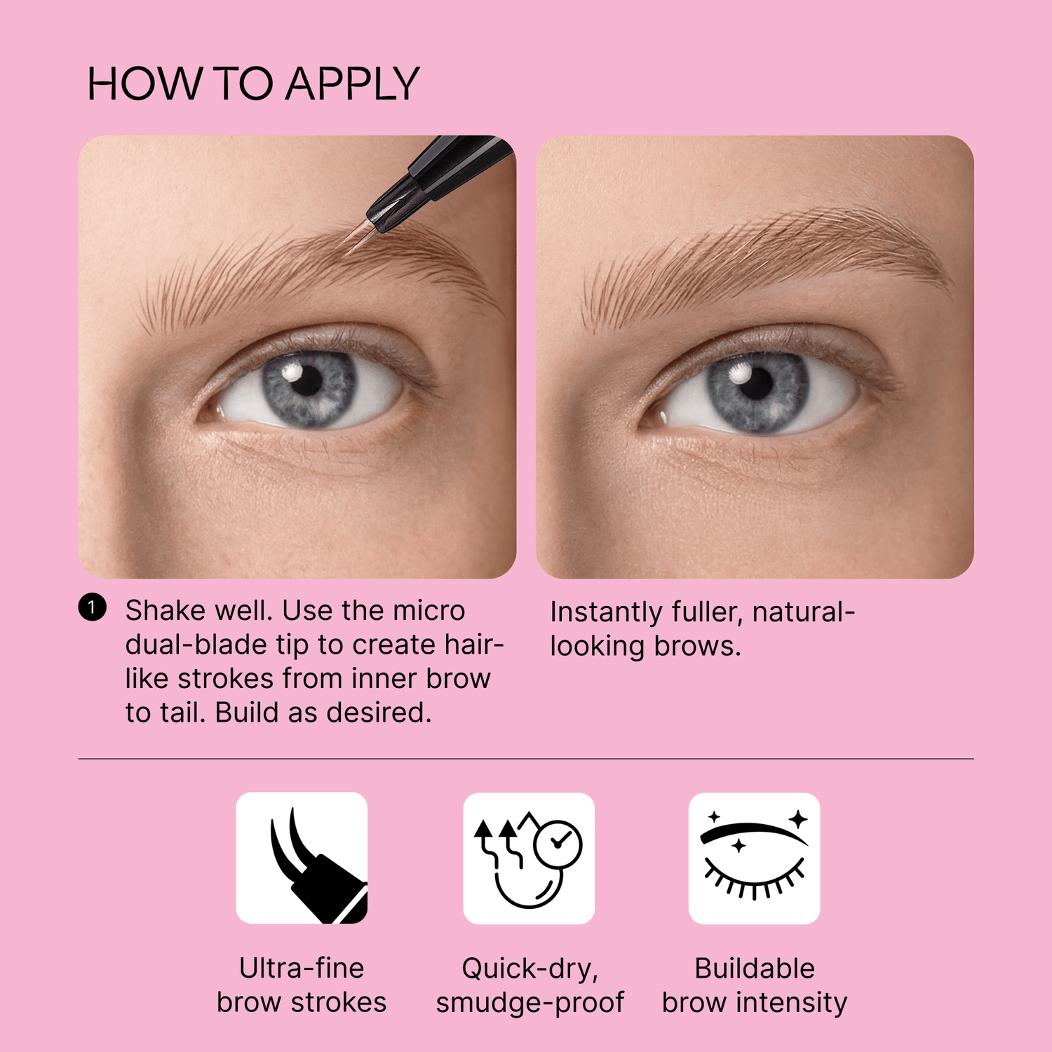 Kiss Dual Blade Brow Pen - Blonde | Smudge Free