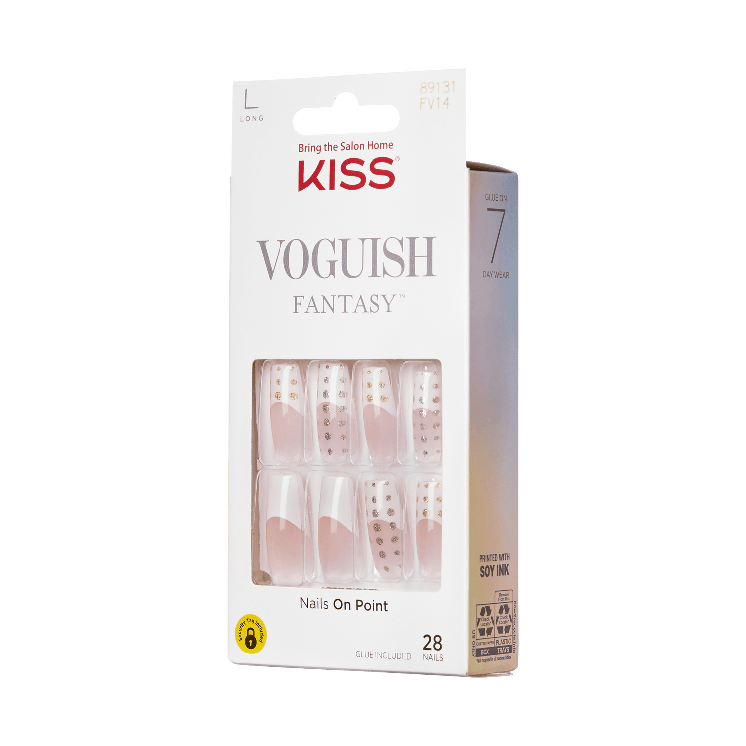 KISS Voguish Fantasy Press On Glue Nails - Intimidated