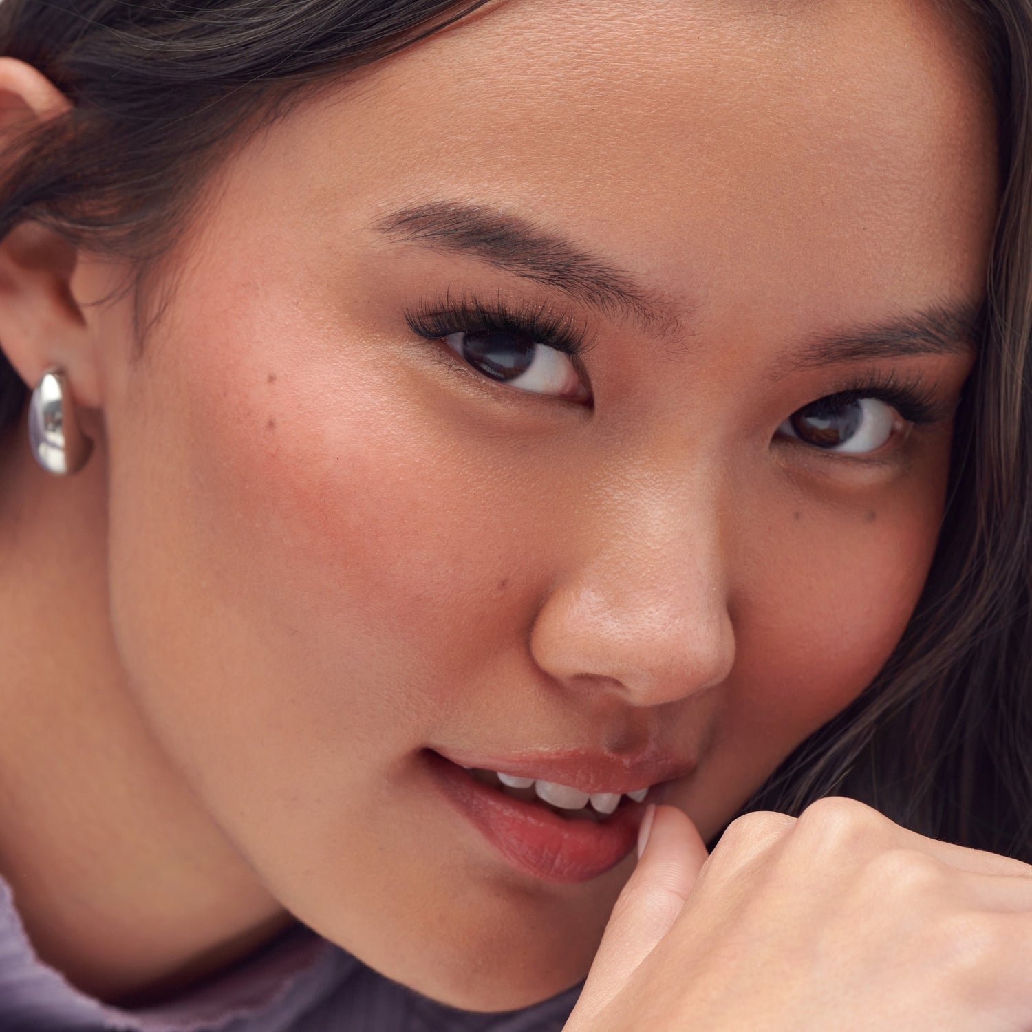 Impress Falsies Self Adhesive Eyelashes, 36 Lash Clusters - Natural