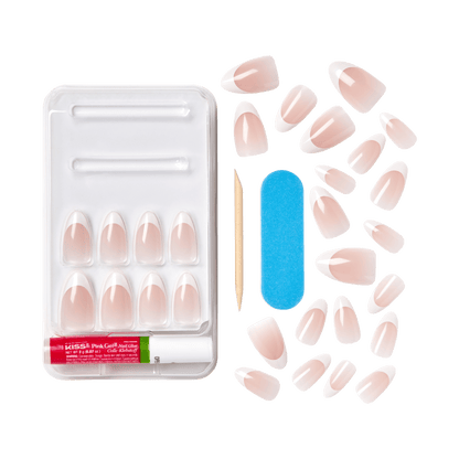 KISS Classy Press On Glue Nails - Dashing