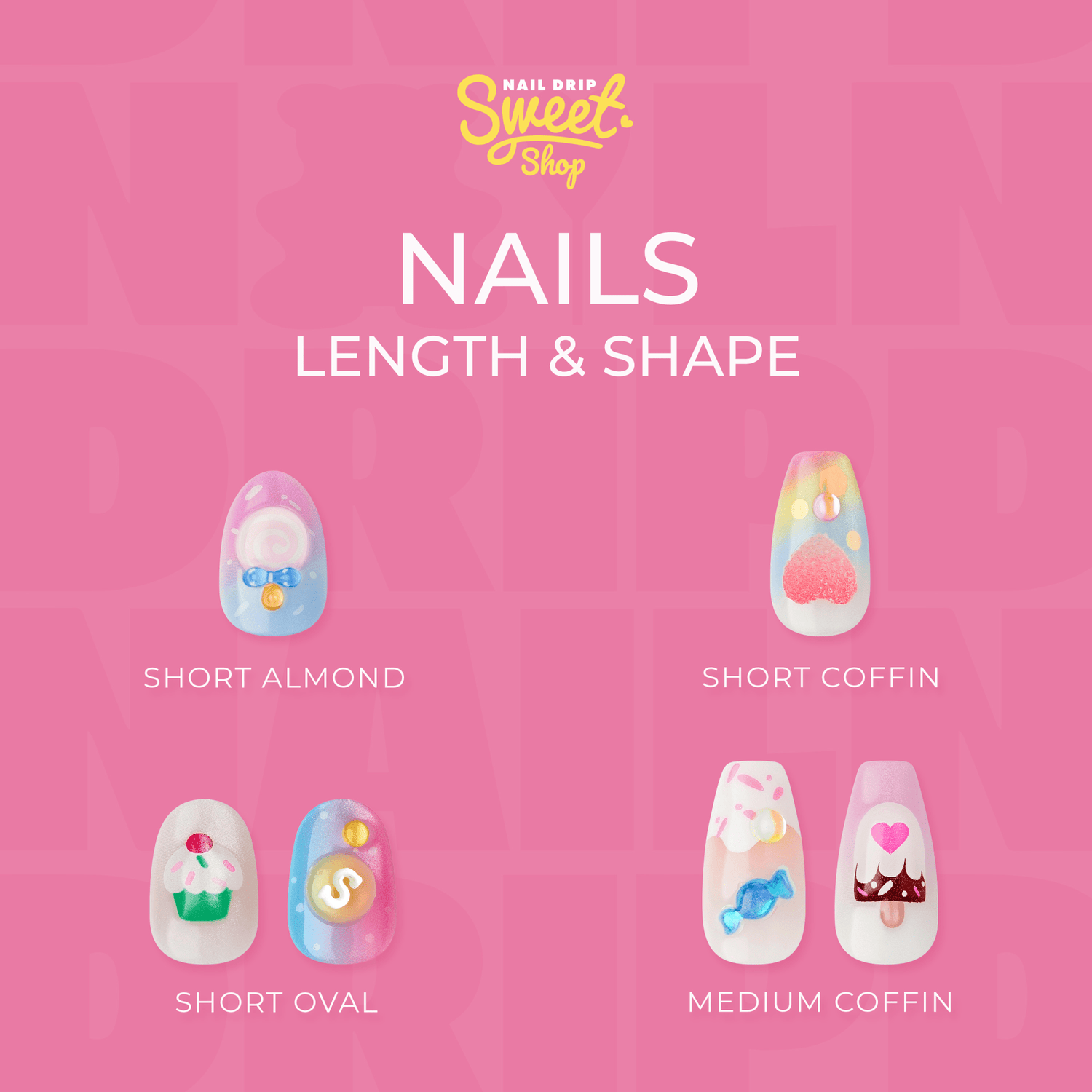 KISS Nail Drip Sweet Shop Press On Glue Nails - Drip Today