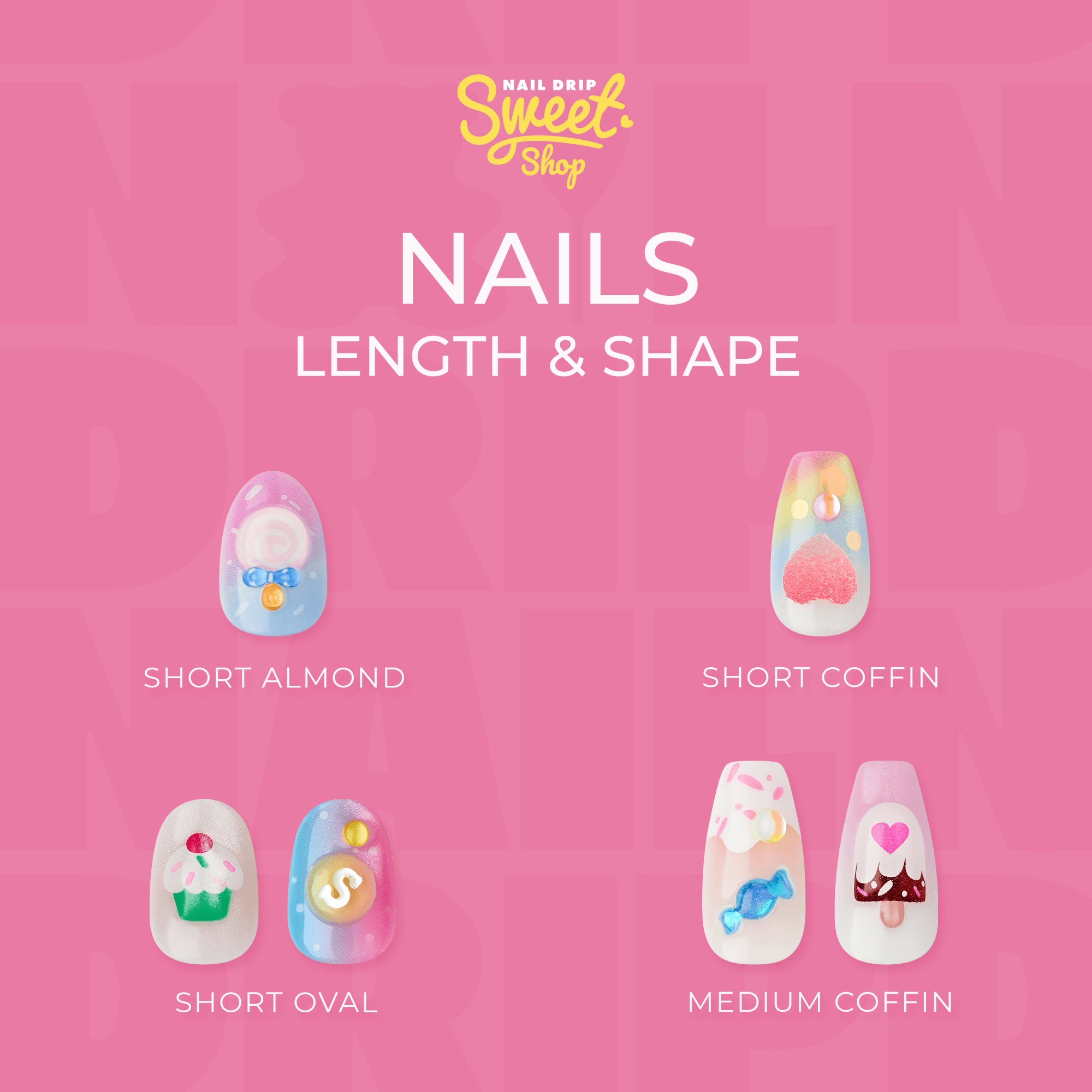 KISS Nail Drip Sweet Shop Press On Glue Nails - Drip Today