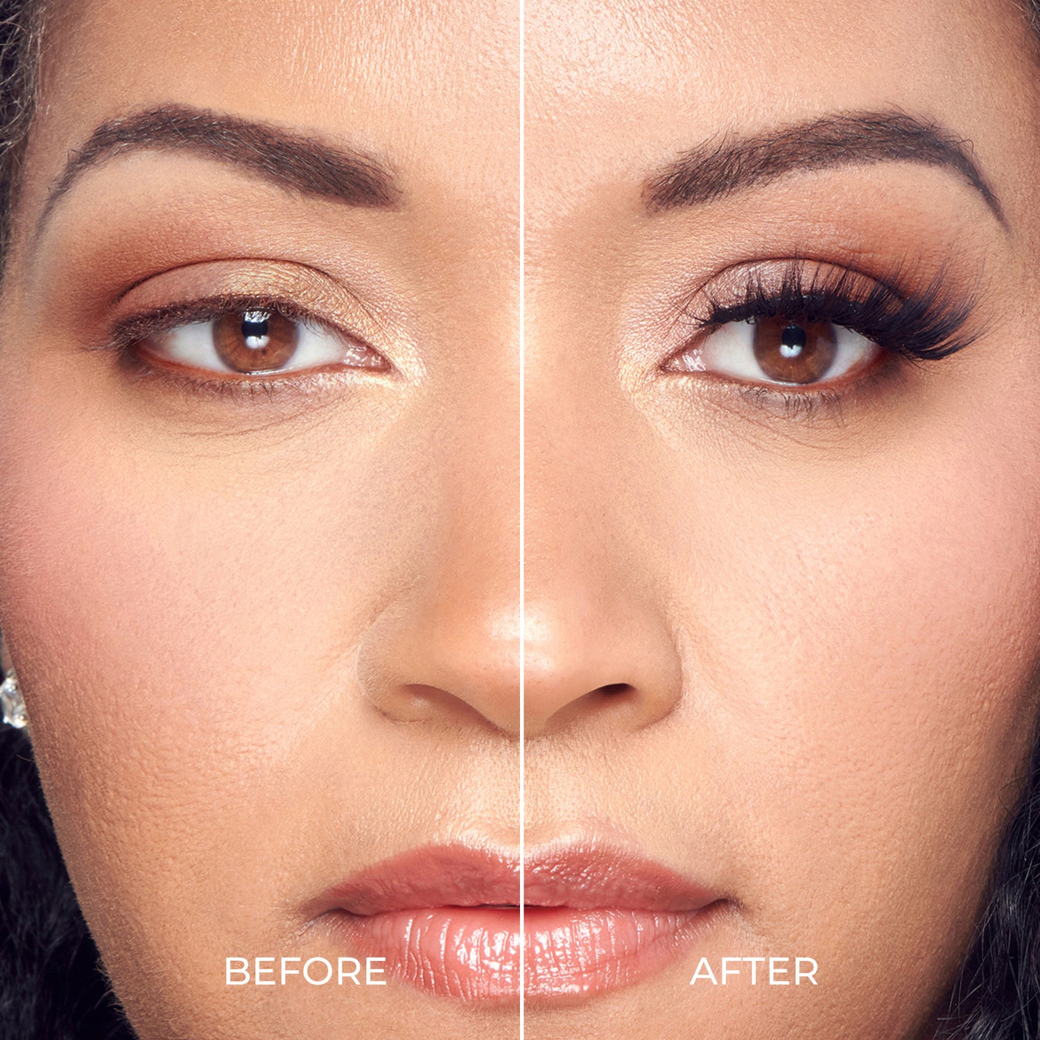 Before and after comparison of a woman&