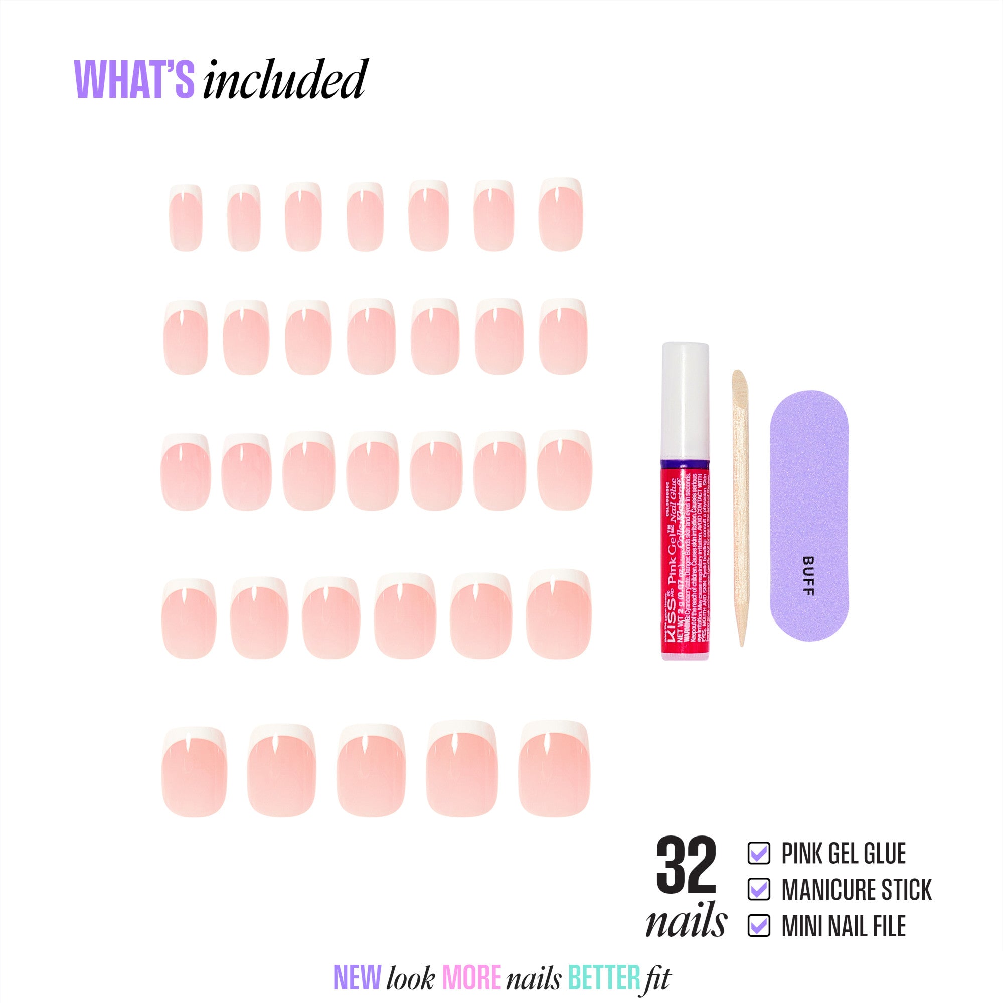 Kiss Core French Press On Glue Nails - Snapshot – KISS USA