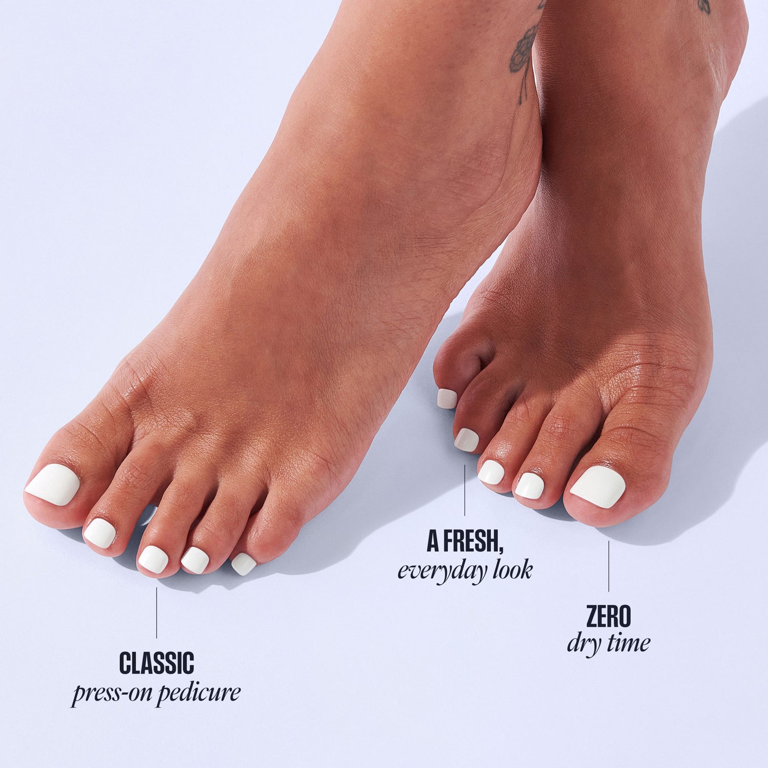 KISS CORE Color Press On Glue Toenails - Toe-tally Yours