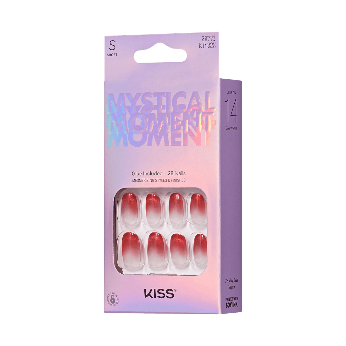 KISS Mystical Moment Press On Glue Nails - Heartbeats