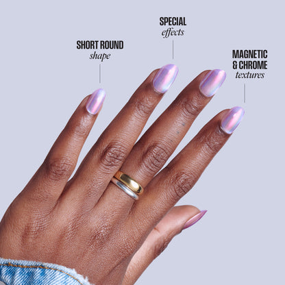 KISS GLAM Embellished Press On Glue Nails - One n Only