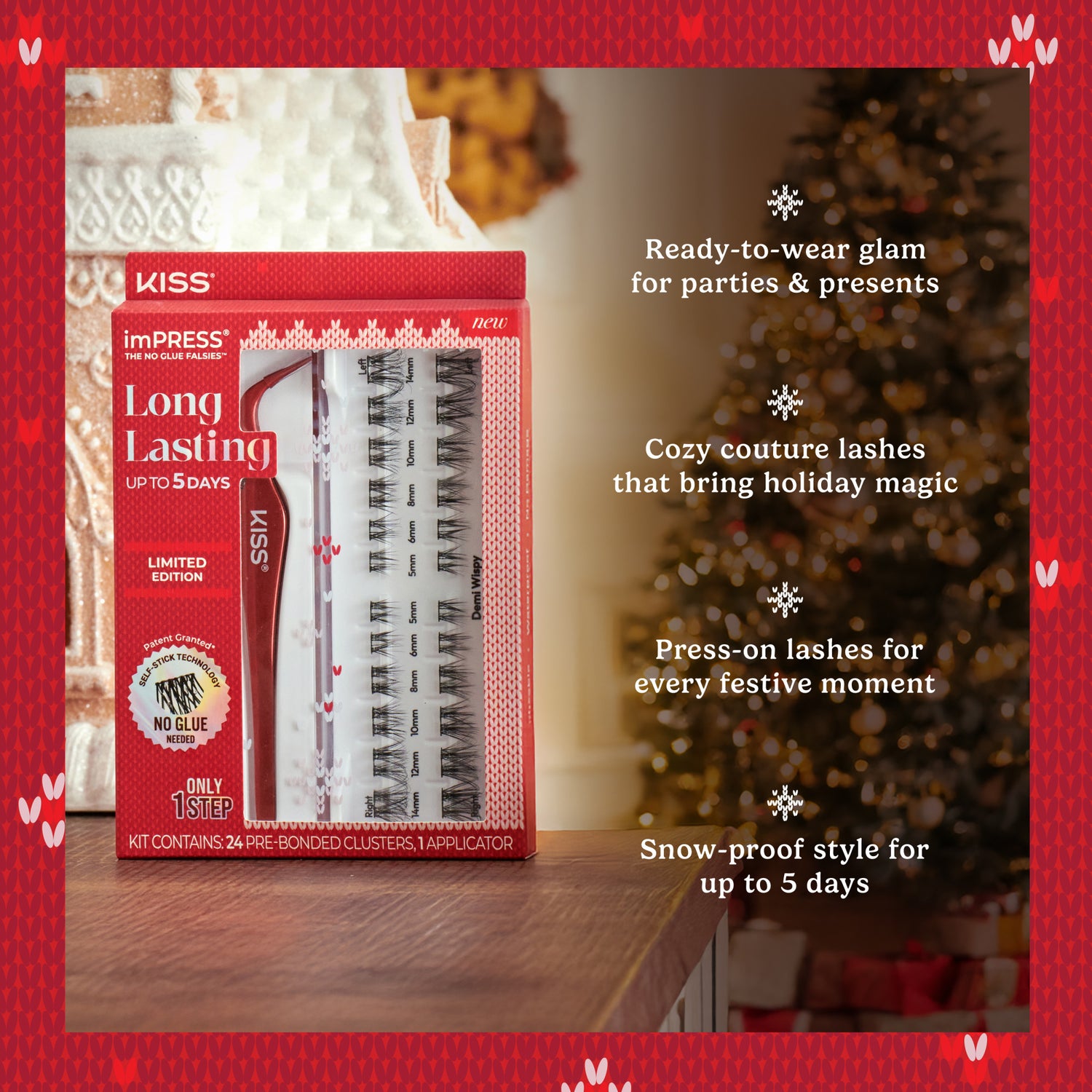 imPRESS Falsies Long Lasting Holiday Lashes - Demi Natural