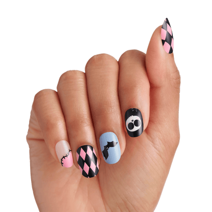 KISS Salon Design Halloween Press On Glue Nails - Nightmare Parade