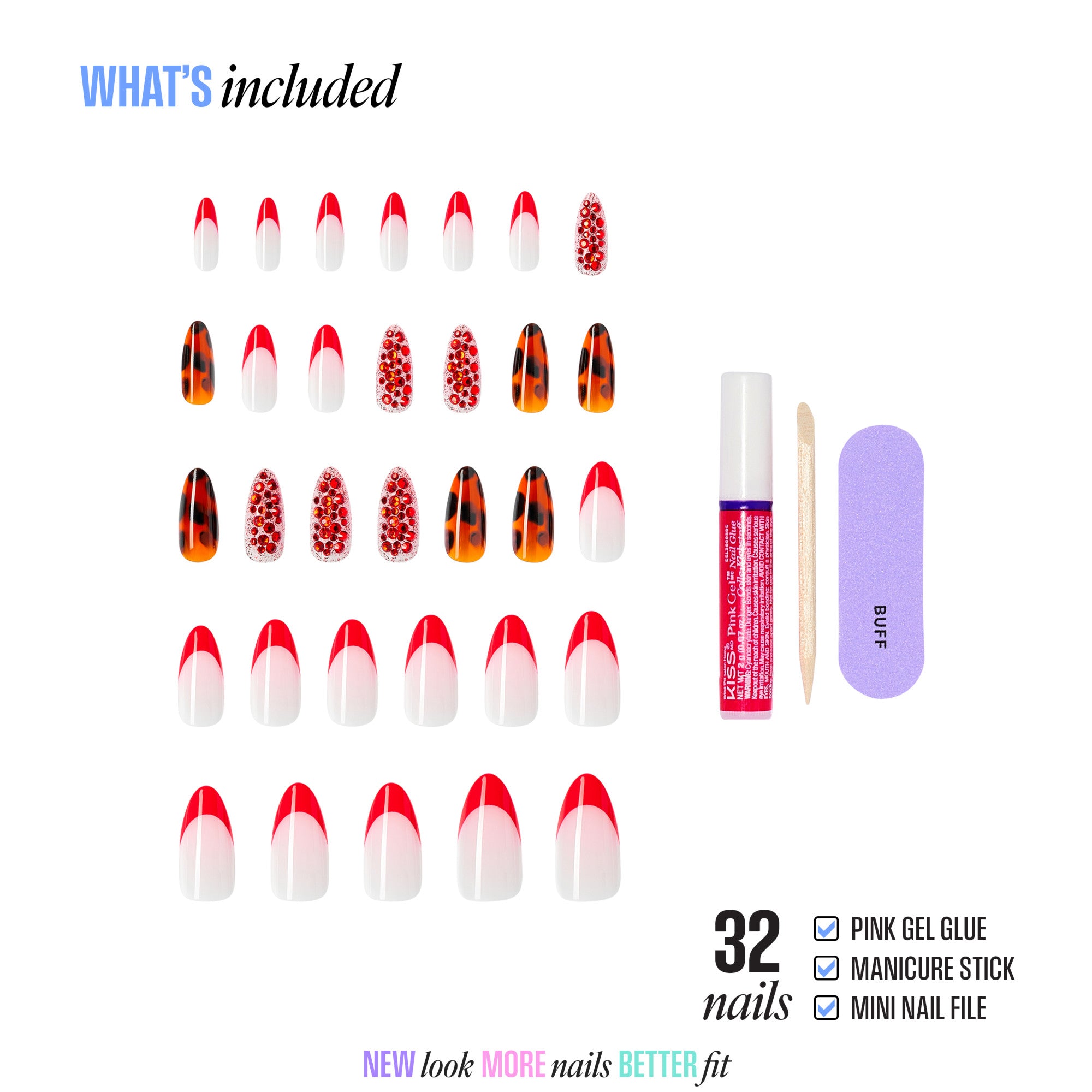 KISS LUXE Press On Glue Nails - Tidal Quest